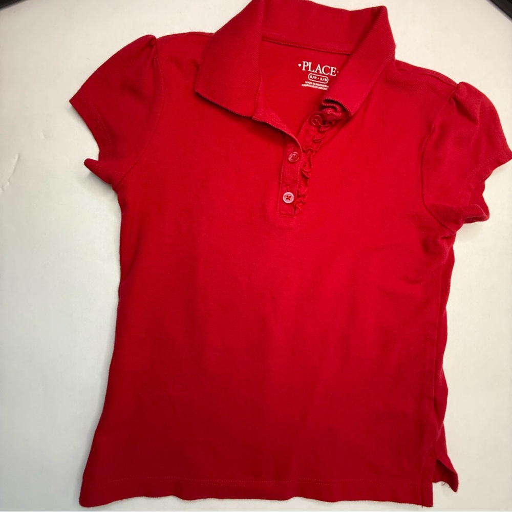 The Children's Place Bright Red Polo Shirt